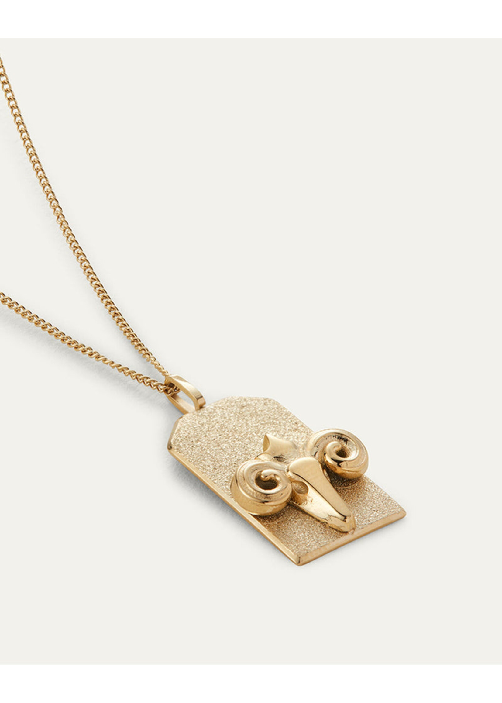 Jenny Bird Collier Pendentif Zodiaque (Bélier) - Or
