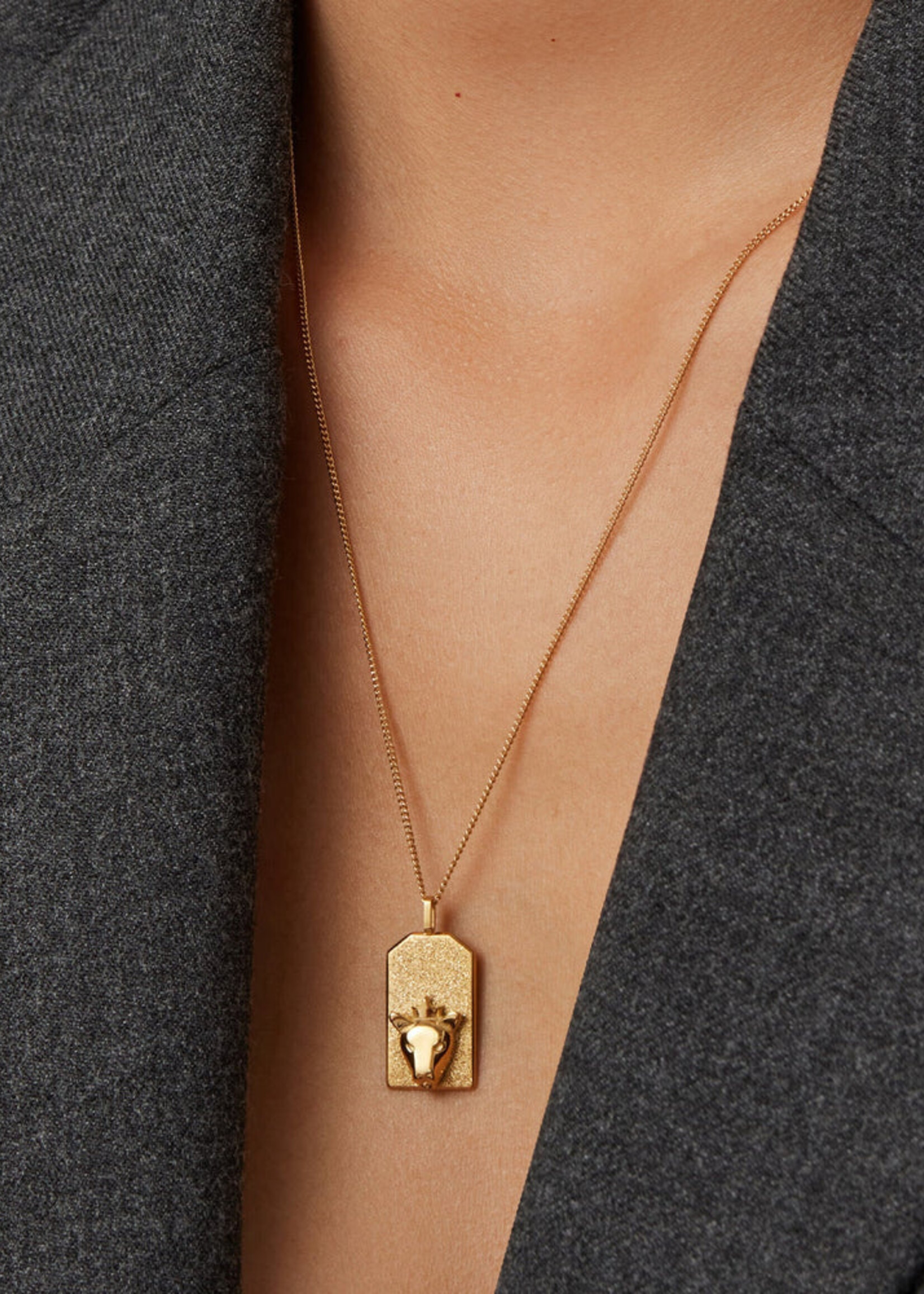 Jenny Bird Collier Pendentif Zodiaque (Lion) - Or