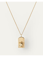 Jenny Bird Zodiac Pendant Necklace (Leo) - Gold