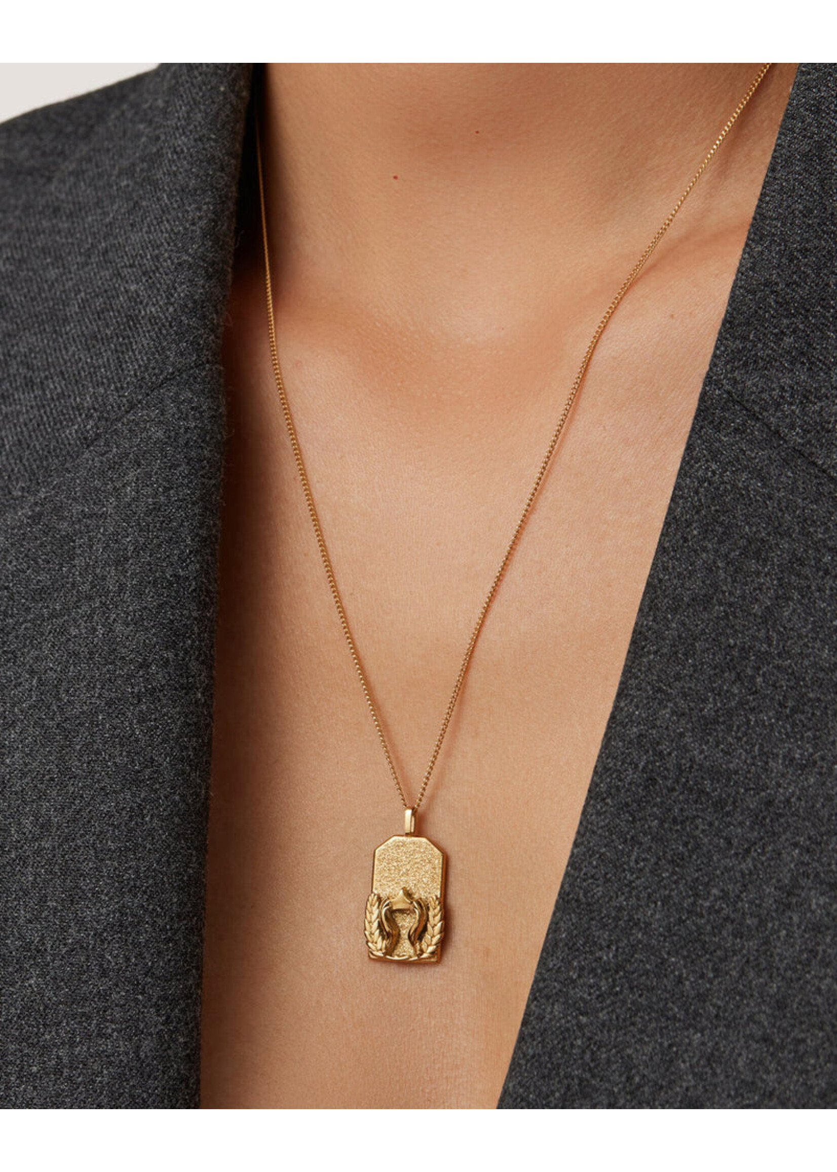 Jenn Bird Collier Pendentif Zodiaque (Vierge) - Or