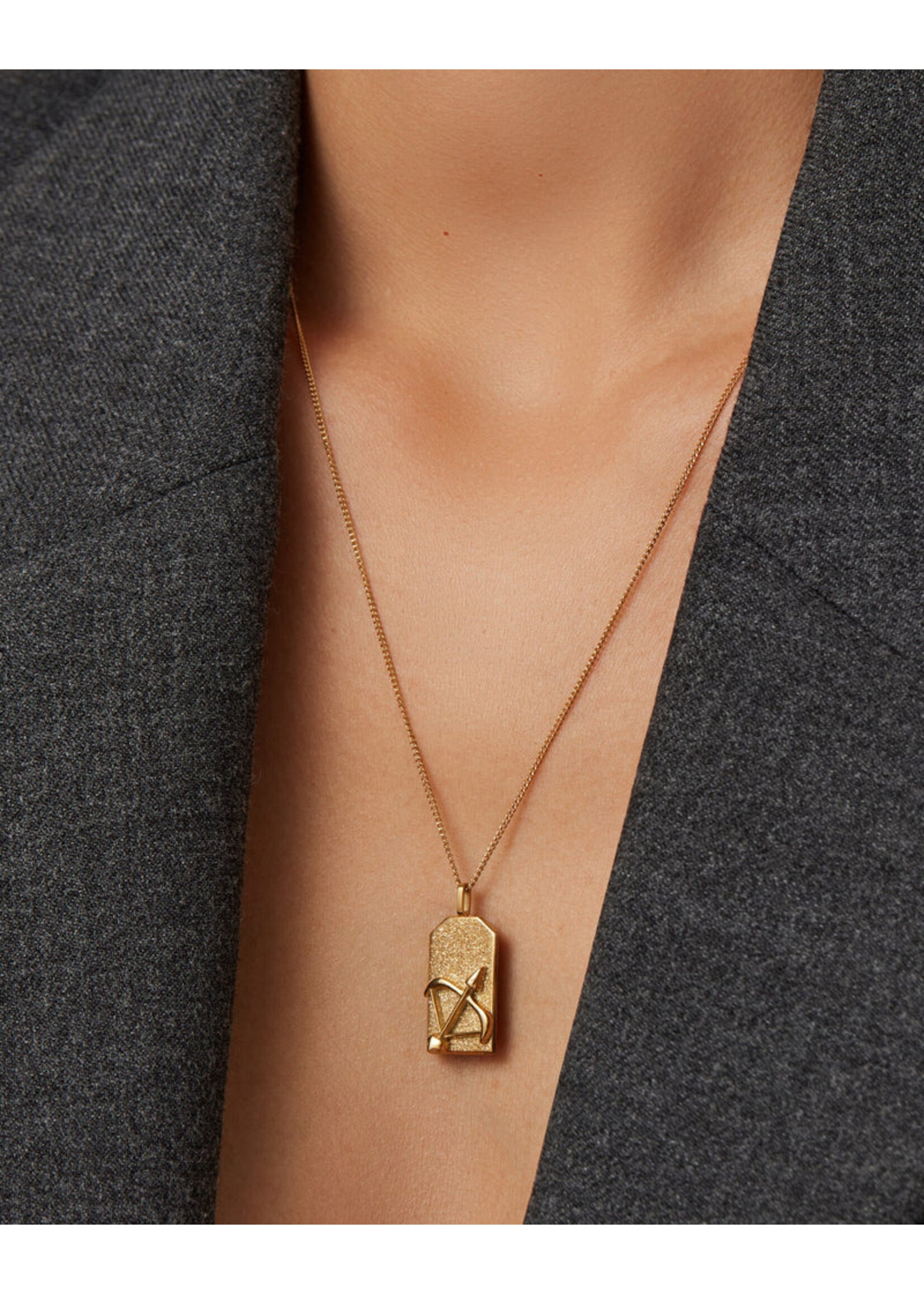 Jenny Bird Collier Pendentif Zodiaque (Sagittaire) - Or