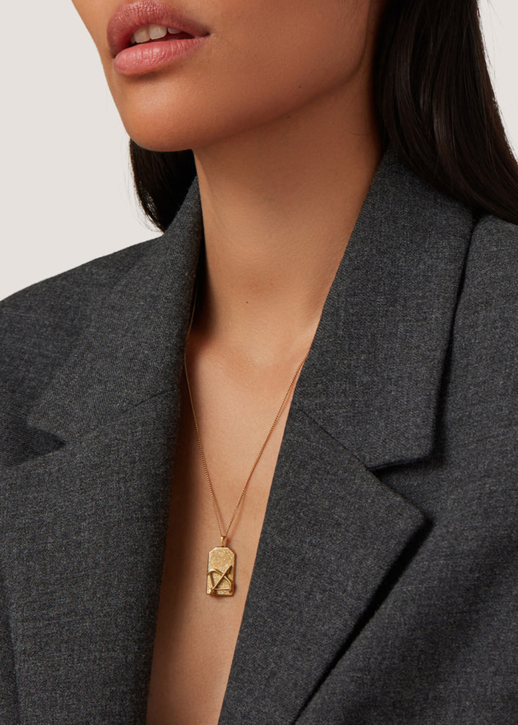 Jenny Bird Sagittarius Zodiac Pendant Necklace - Gold