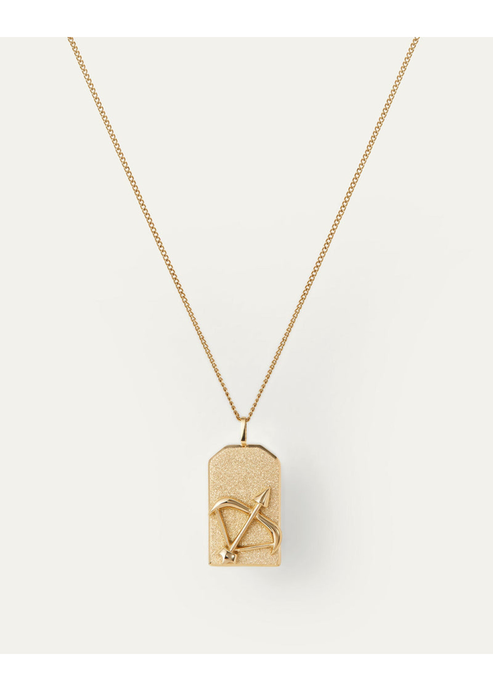 Jenny Bird Zodiac Pendant Necklace (Sagittarius) - Gold