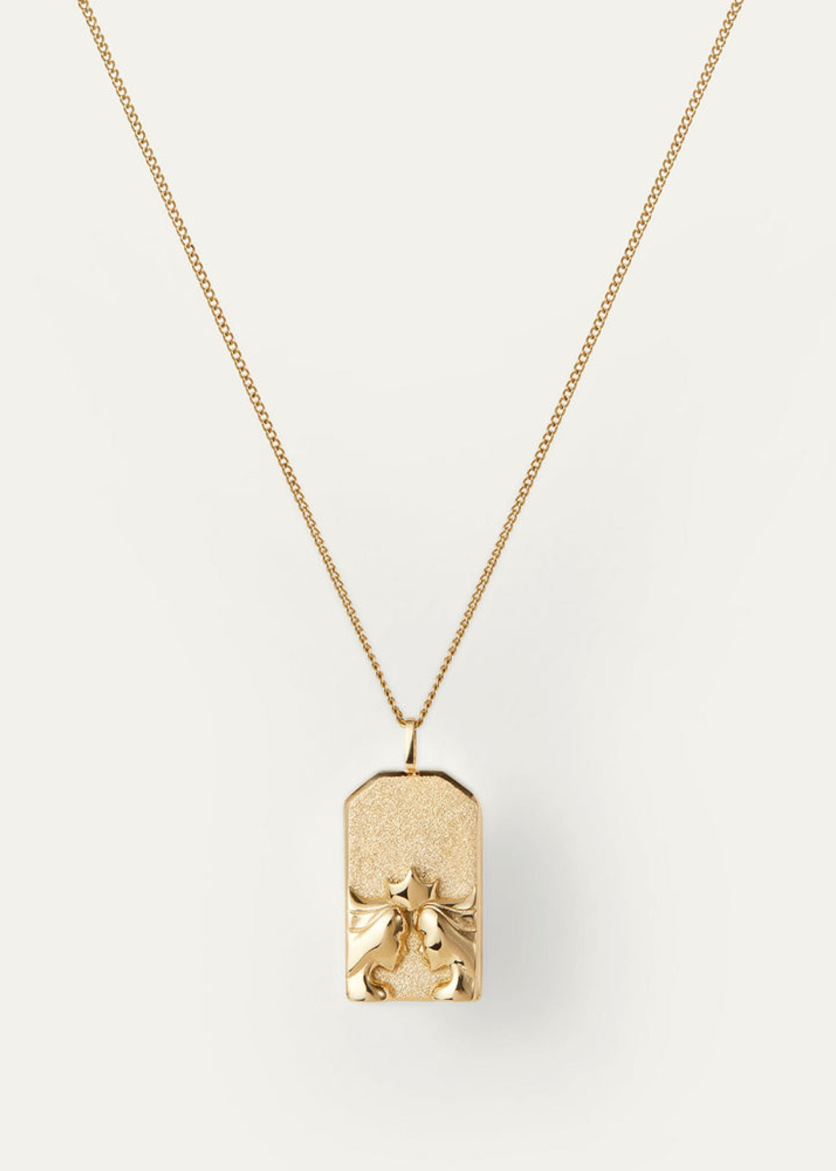 Jenny Bird Gemini Zodiac Pendant Necklace - Gold