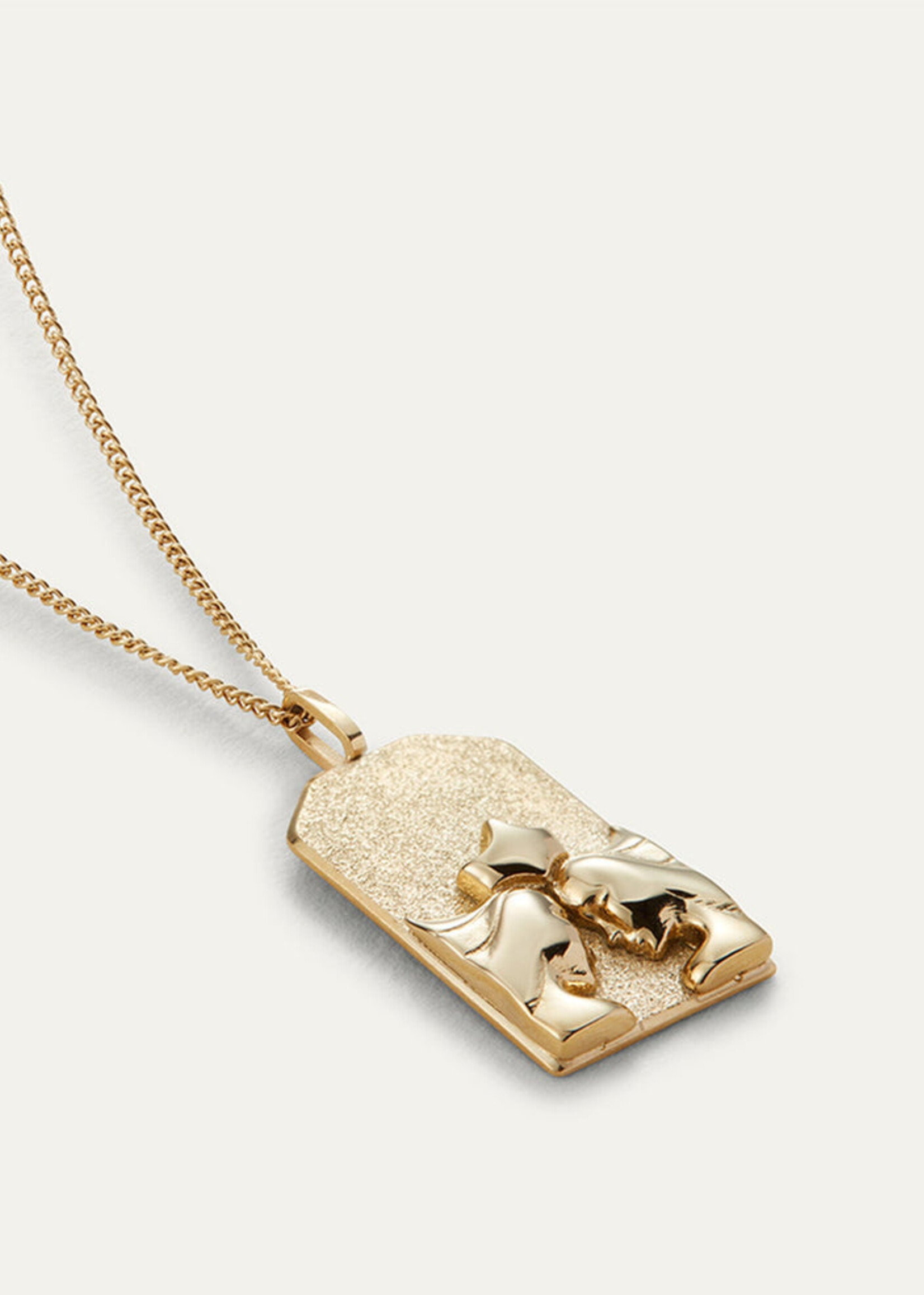 Jenny Bird Gemini Zodiac Pendant Necklace - Gold