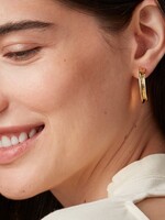 Jenny Bird Hidden Heart Hoops - Gold