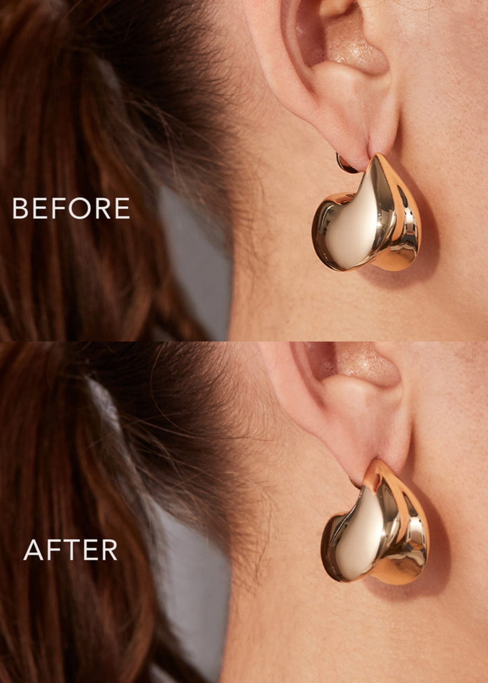 Jenny Bird Dos De Boucles D'oreilles Rehaussement De Lobe - Or