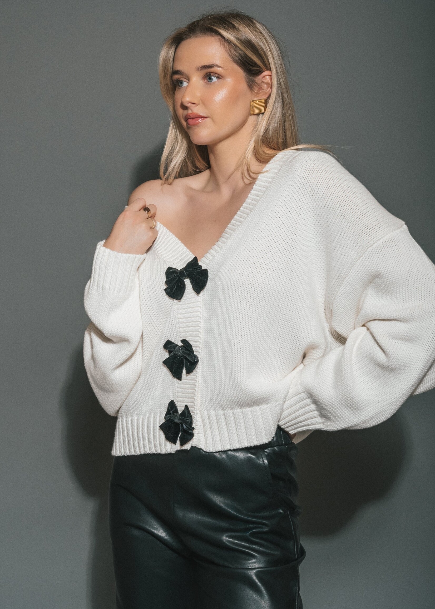 Brunette The Label Brrunette The Label Cardigan En Tricot Isabella - Crème