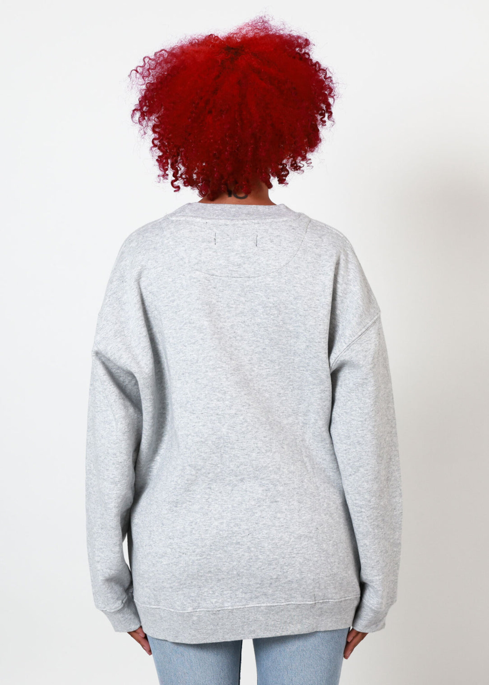 Girl Dangerous Girl Dangerous Breadsticks Oversized Crewneck - Heather Grey