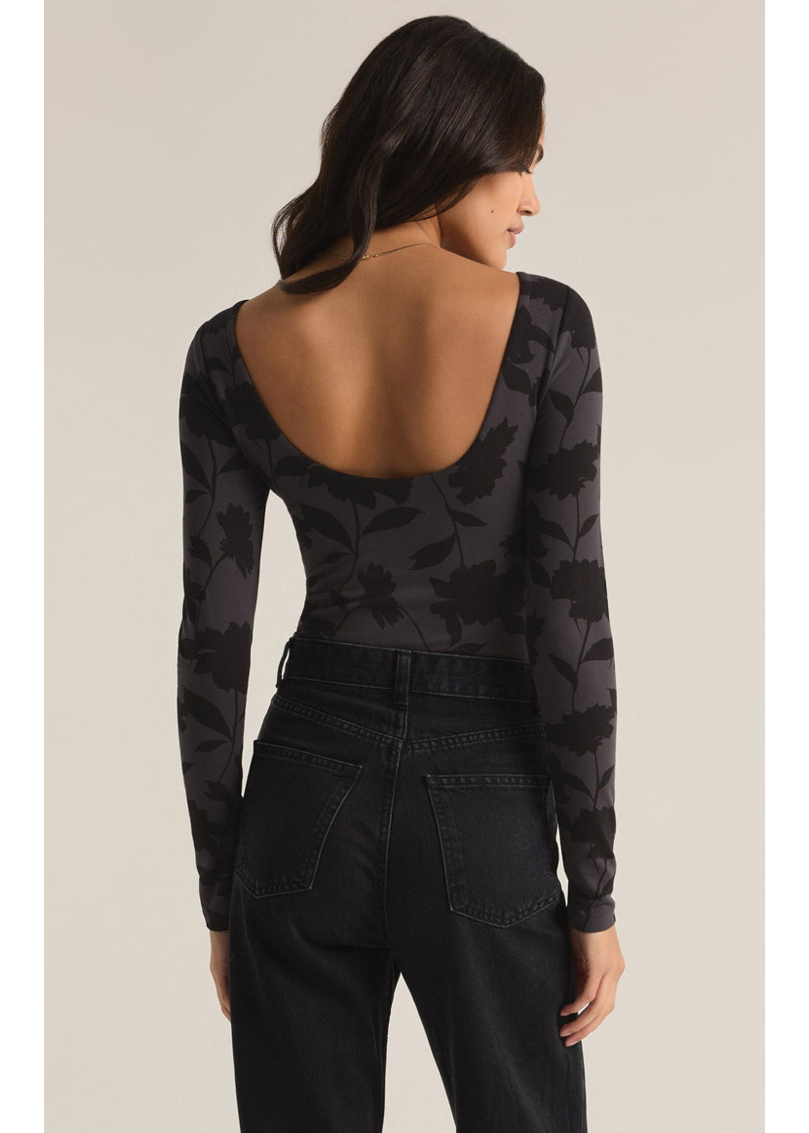 Z-Supply Z-Supply Baela Shadow Floral Bodysuit - Black