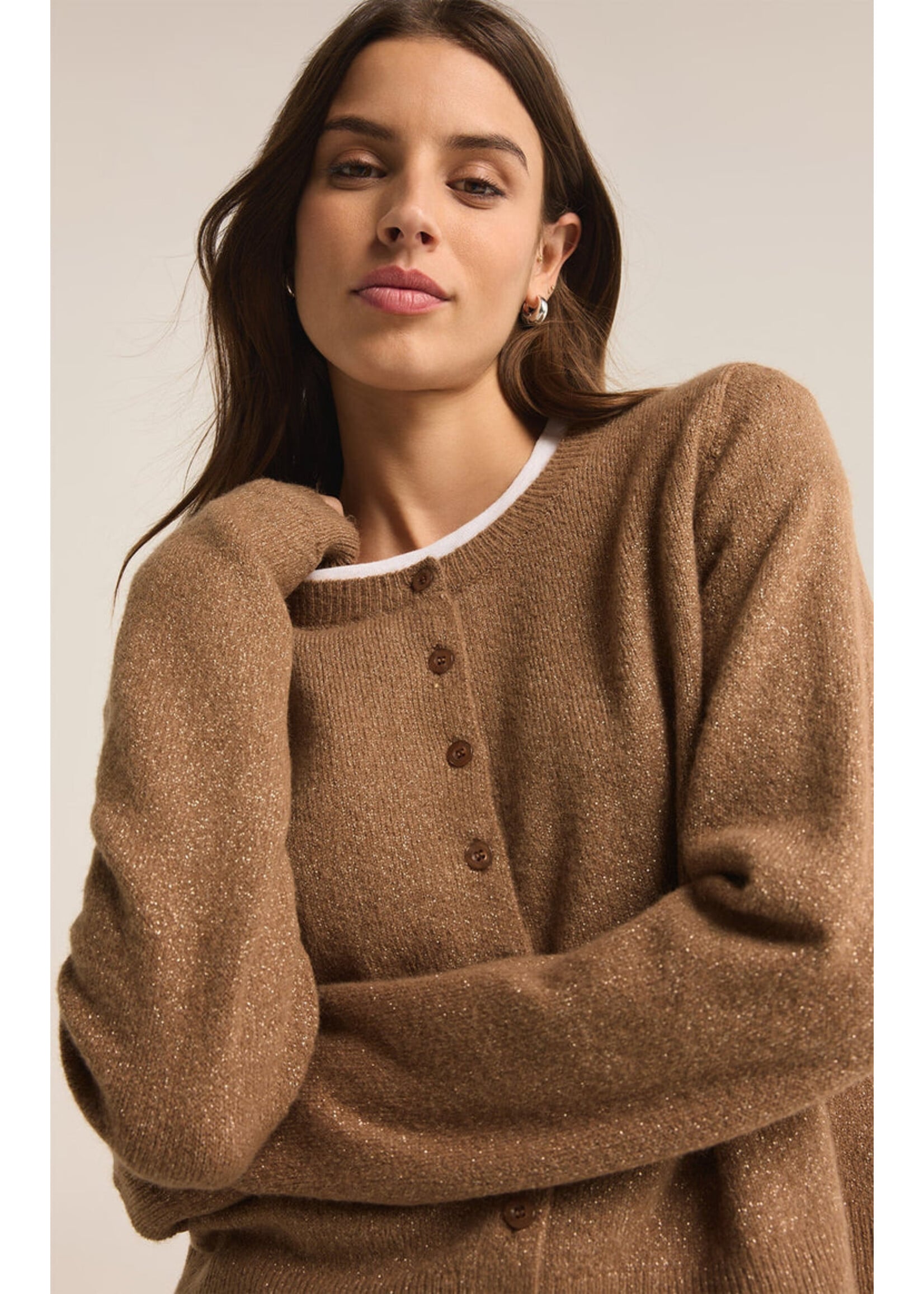 Z-Supply Z-Supply Cardigan Métallique Outlook - Campfire