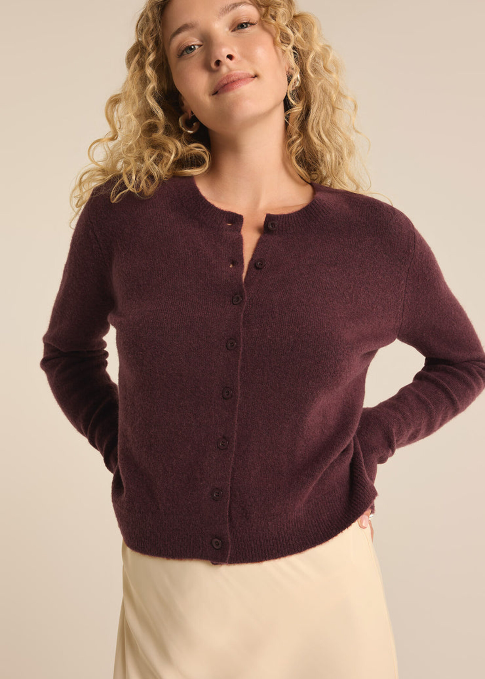 Z-Supply Z-Supply Cardigan Outlook - Berry Wine