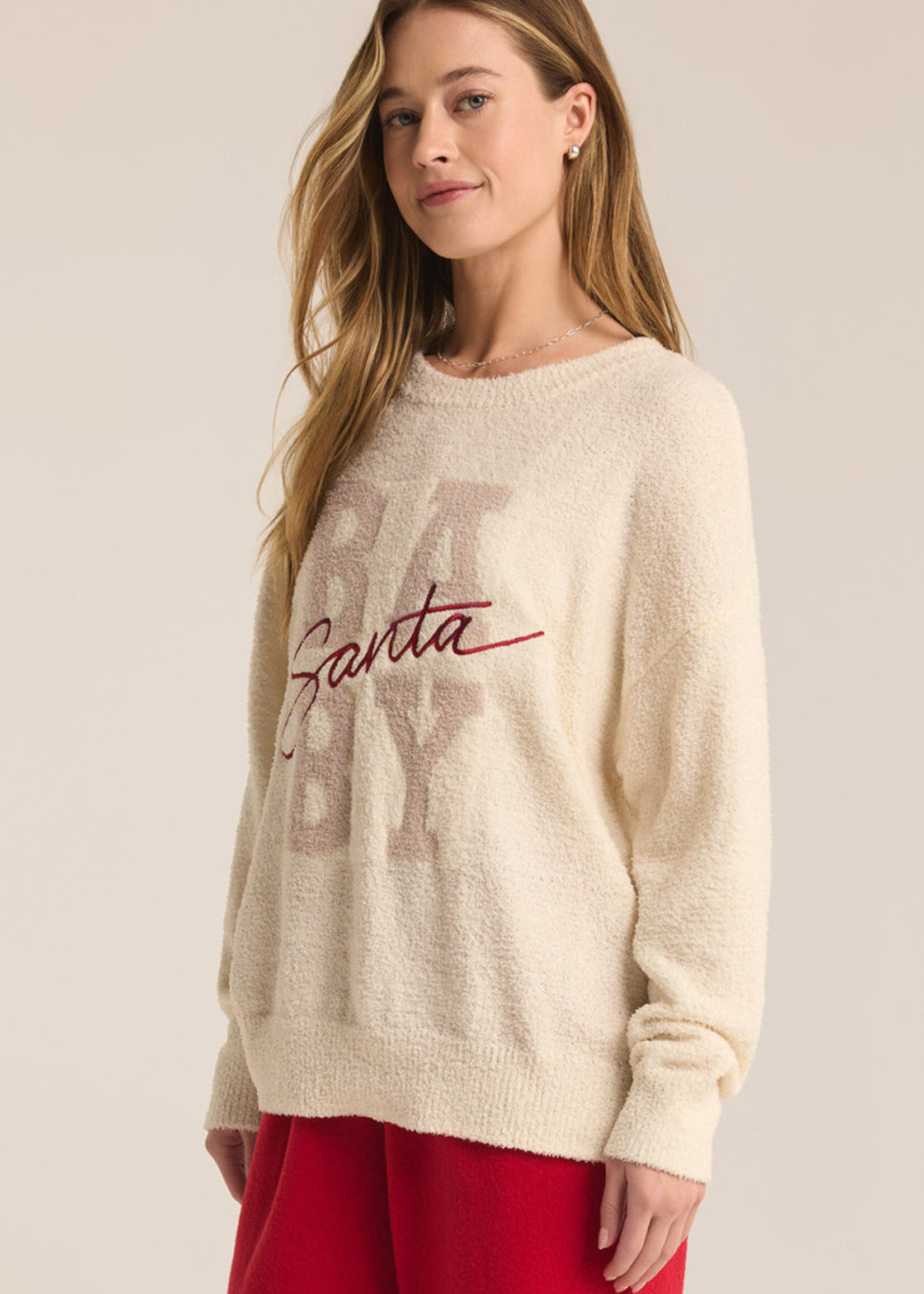 Z-Supply Z-Supply Santa Baby Cozy Sweater - Sea Salt