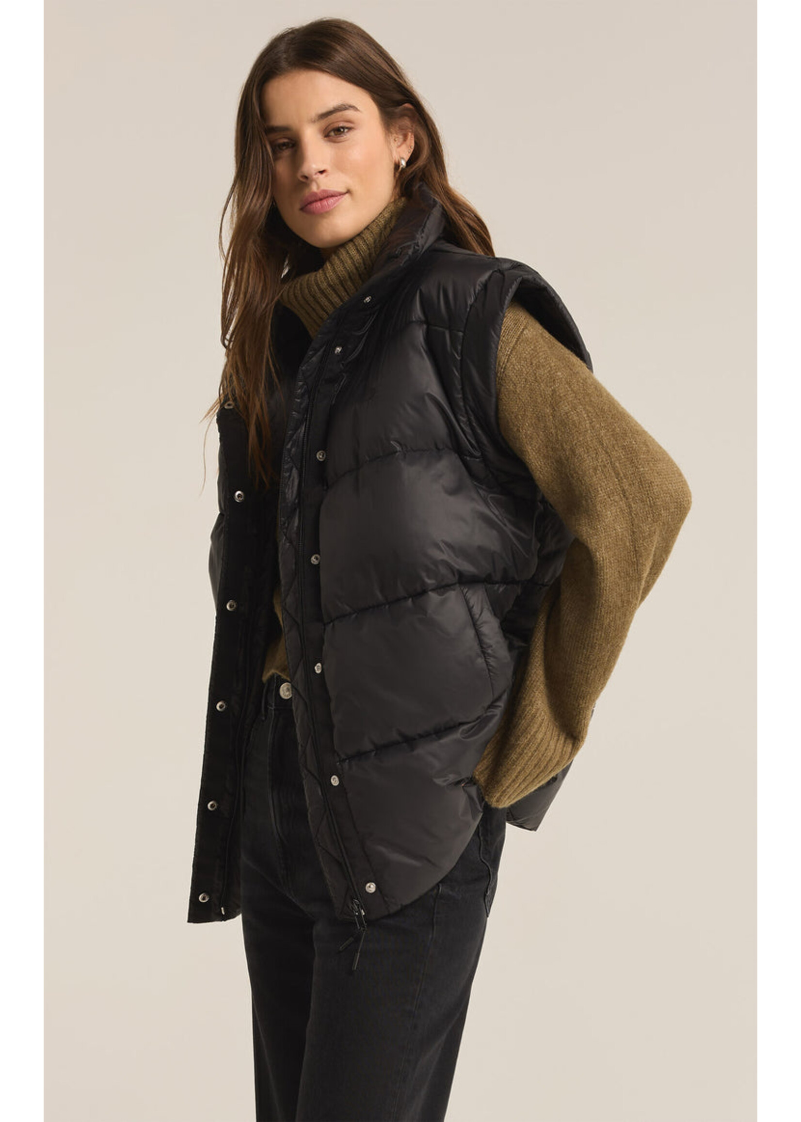 Z-Supply Z-Supply Gilet Matelassé Surdimensionné Sundown - Noir