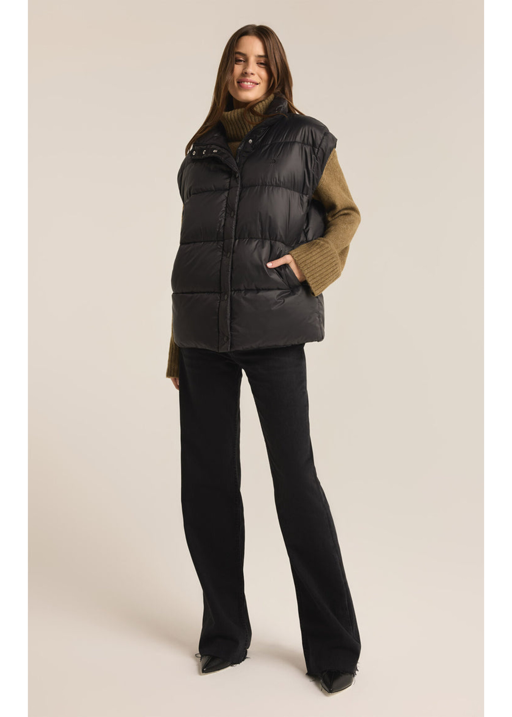Z-Supply Z-Supply Gilet Matelassé Surdimensionné Sundown - Noir