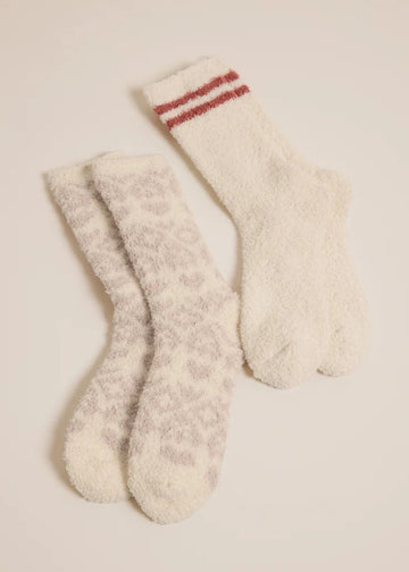 Z-Supply Z-Supply Fairisle Heart Sock 2 Pack - Crystal