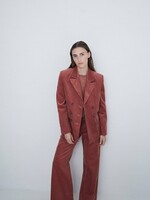 Yerse Yerse Blazer / Manteau En Velours Côtelé - Terracota