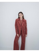 Yerse Yerse Blazer / Manteau En Velours Côtelé - Terracota