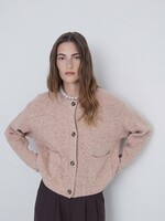 Yerse Yerse Wool Cardigan Buttons - Pink