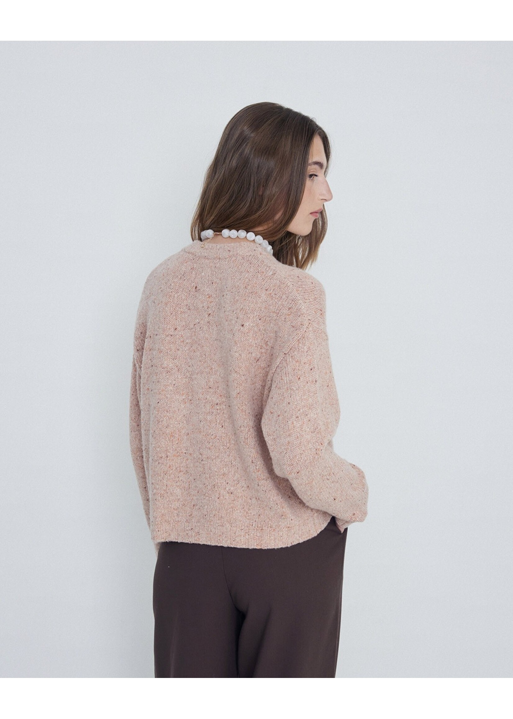 Yerse Yerse Wool Cardigan Buttons - Pink