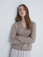 Yerse Yerse Alpaca Cardigan - Dark Beige