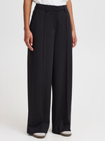 ICHI ICHI IHKATE Wide Trousers - Black