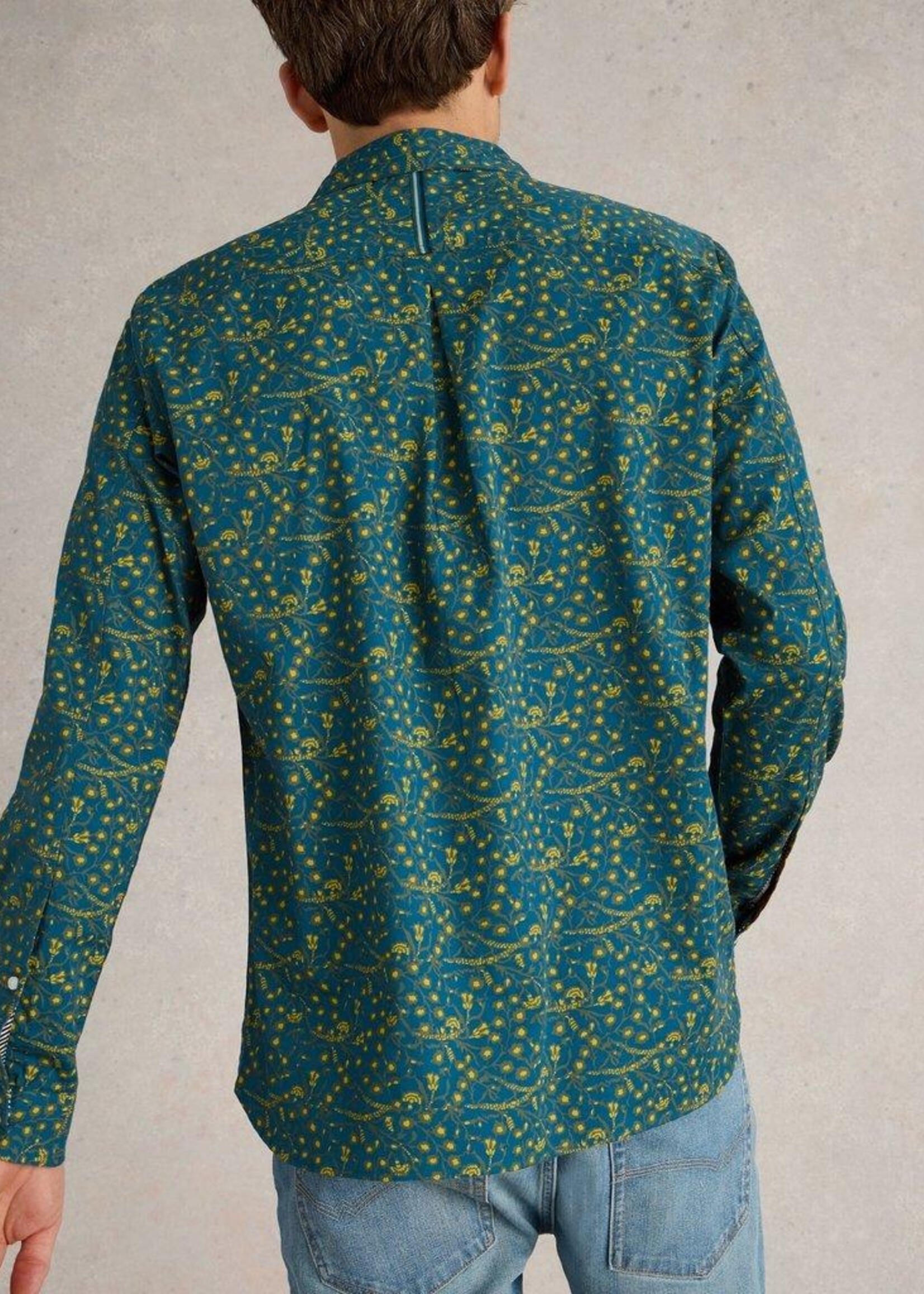 White Stuff White Stuff Climbing Thorns Printed Shirt - Blue Print