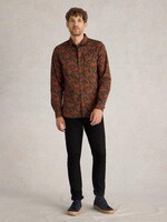 White Stuff White Stuff Block Floral Printed Shirt  - Brown Multi