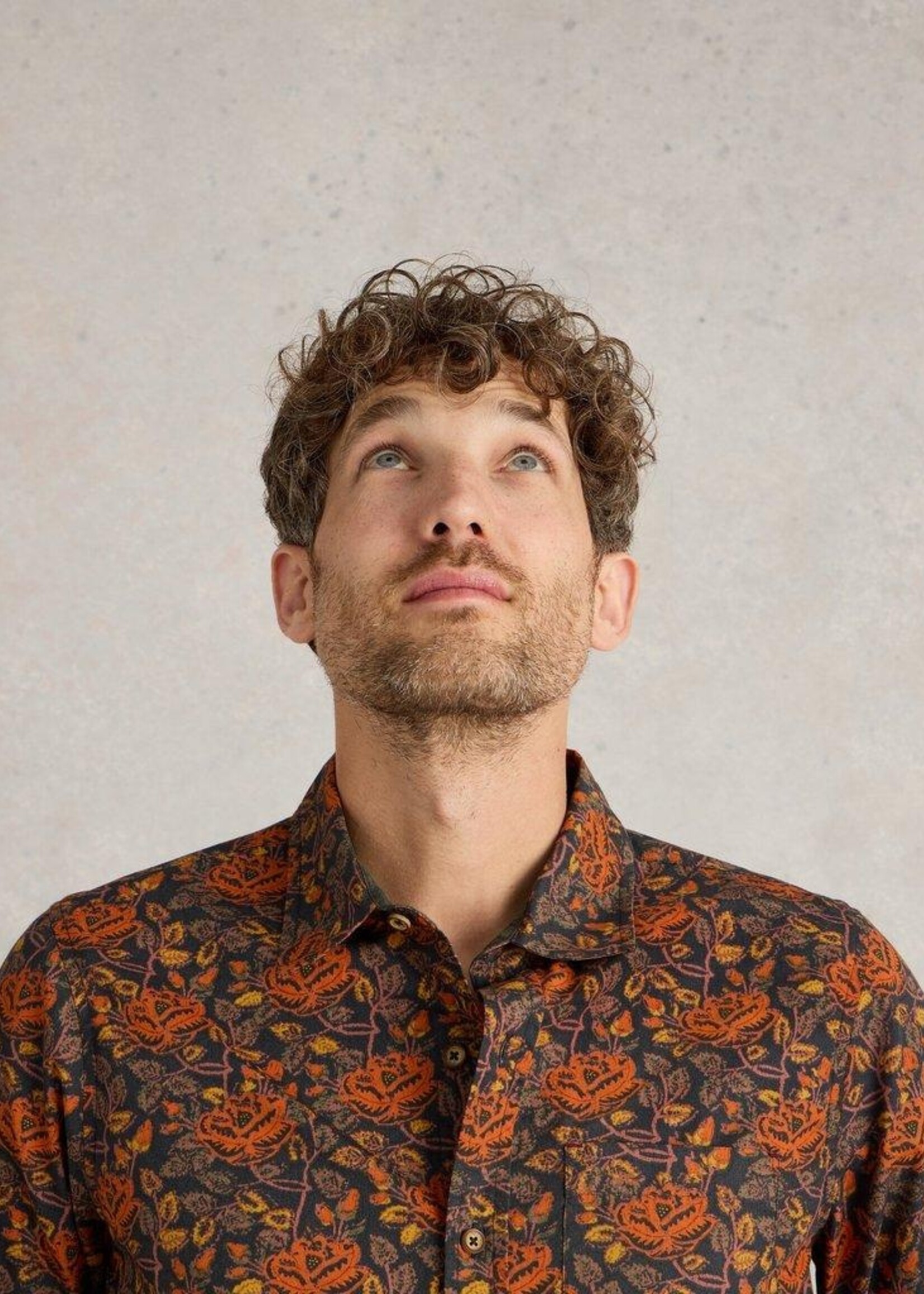 White Stuff White Stuff Block Floral Printed Shirt  - Brown Multi