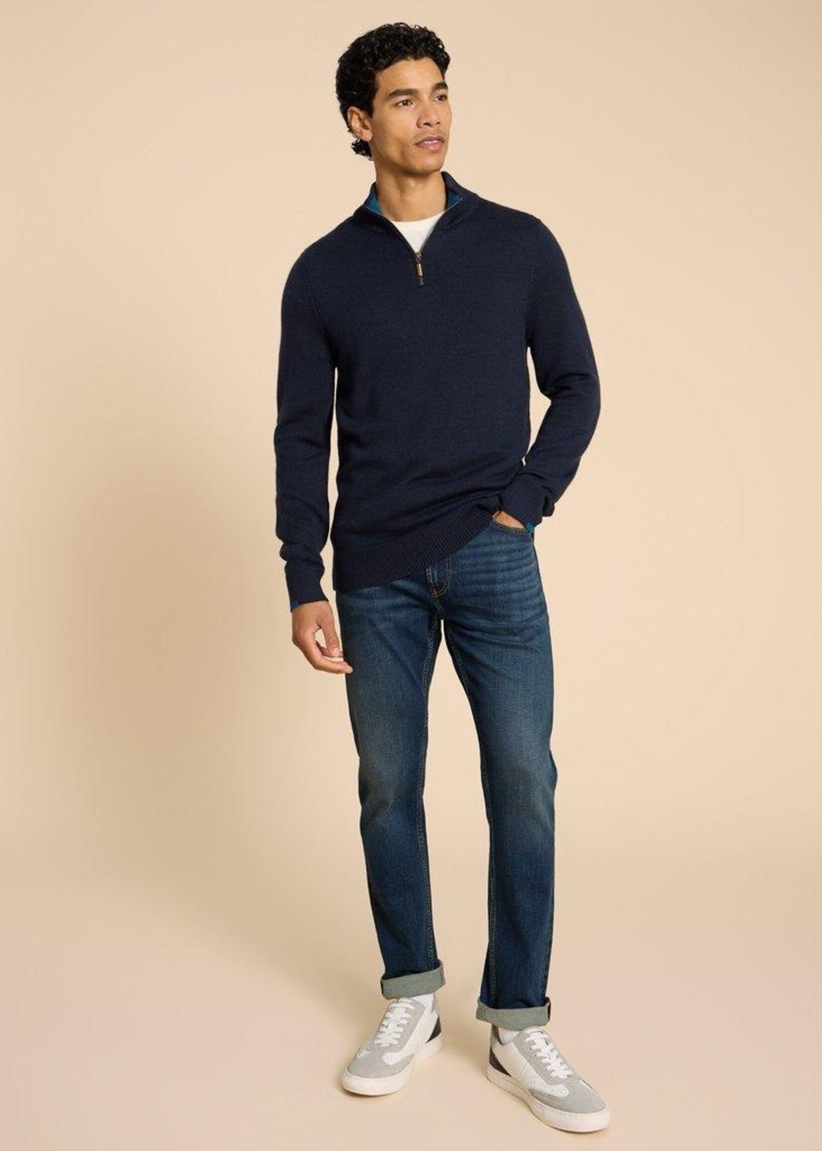 White Stuff White Stuff Entonnoir En Laine Mérinos Newport - Bleu Marine Foncé