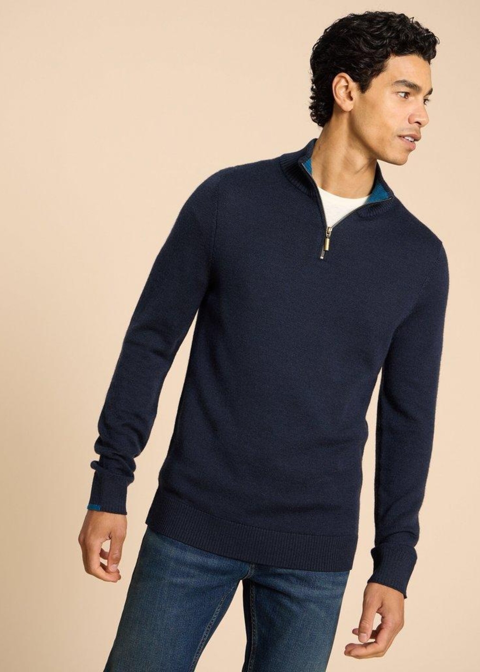 White Stuff White Stuff Entonnoir En Laine Mérinos Newport - Bleu Marine Foncé