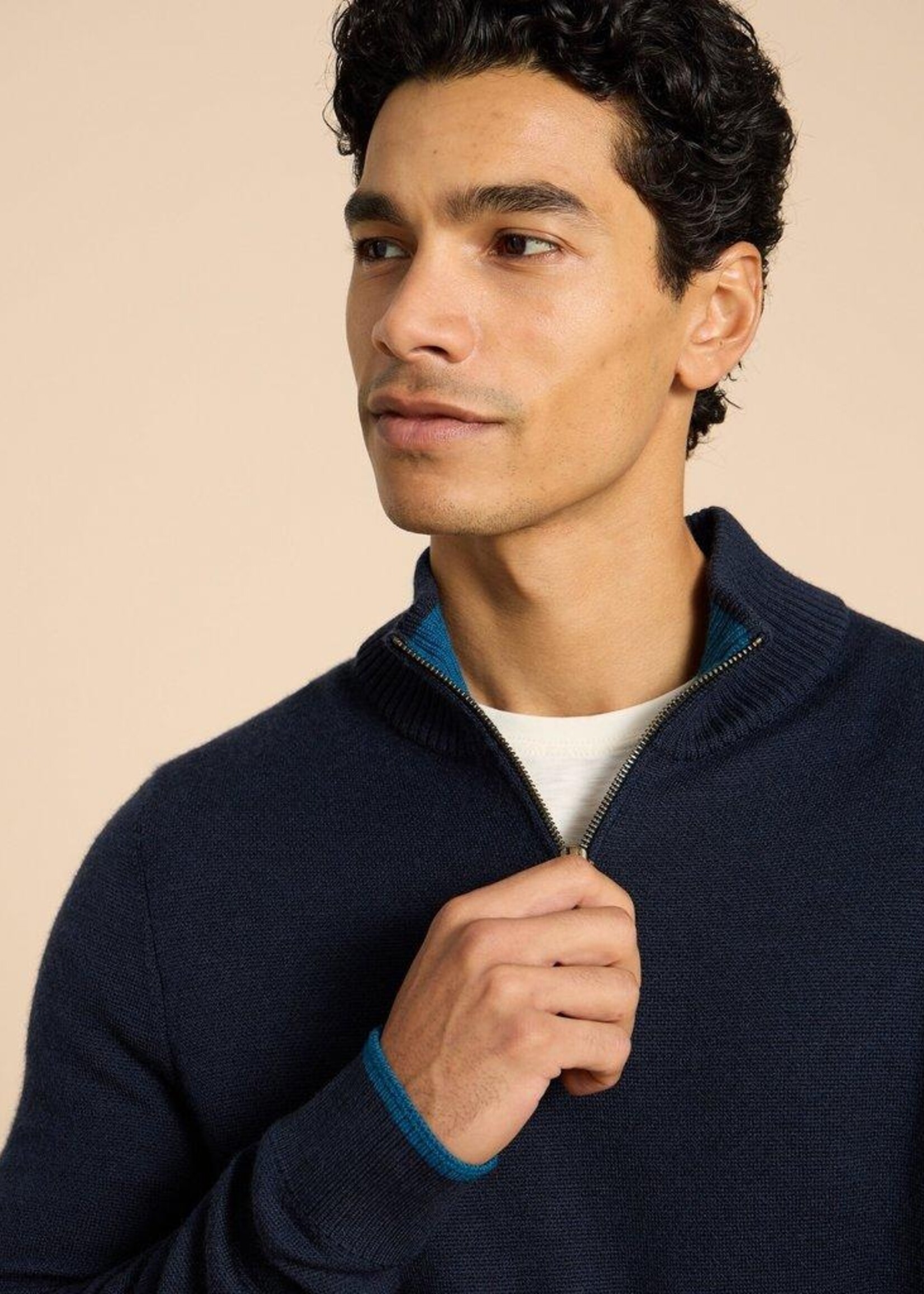 White Stuff White Stuff Entonnoir En Laine Mérinos Newport - Bleu Marine Foncé