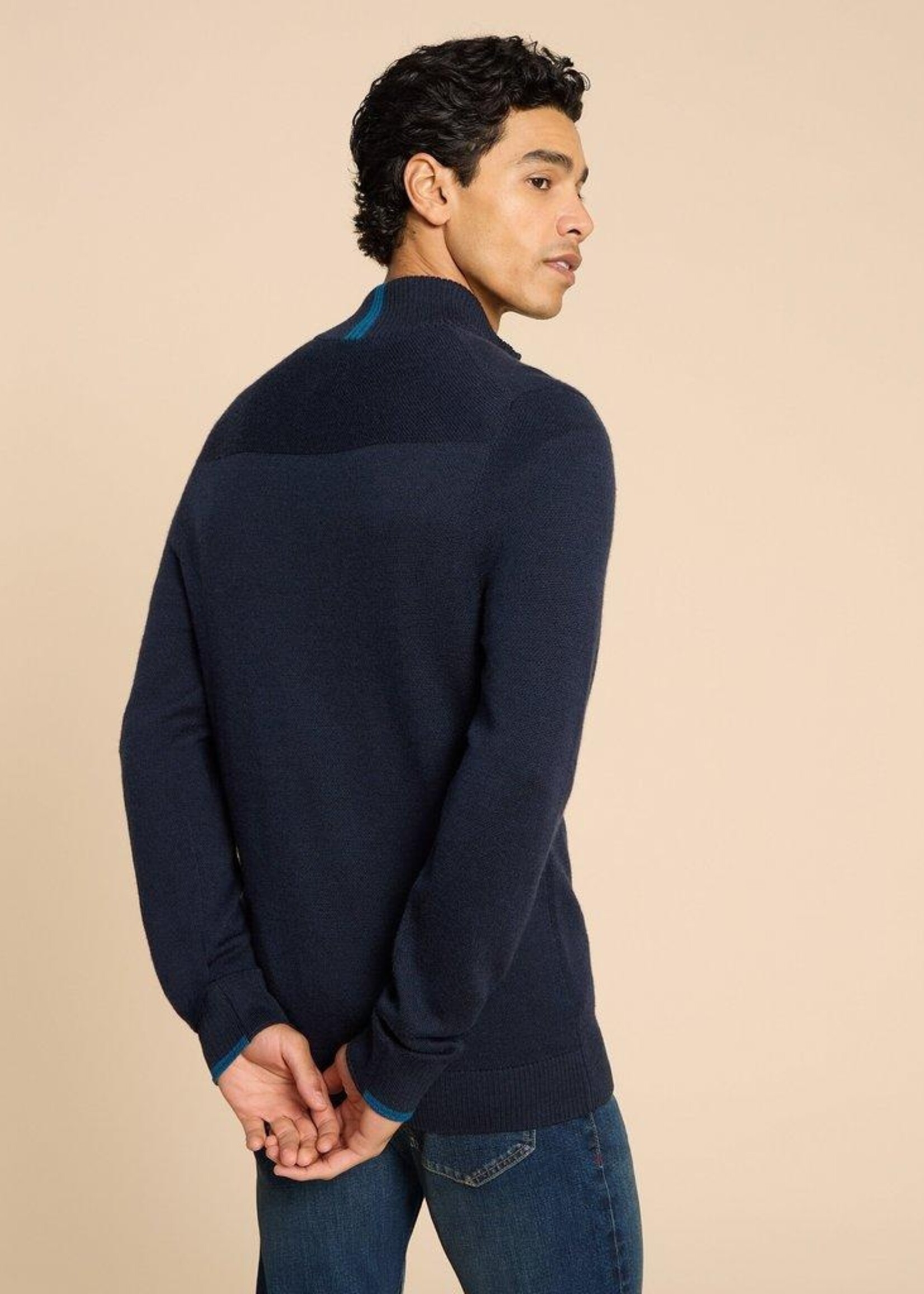 White Stuff White Stuff Entonnoir En Laine Mérinos Newport - Bleu Marine Foncé