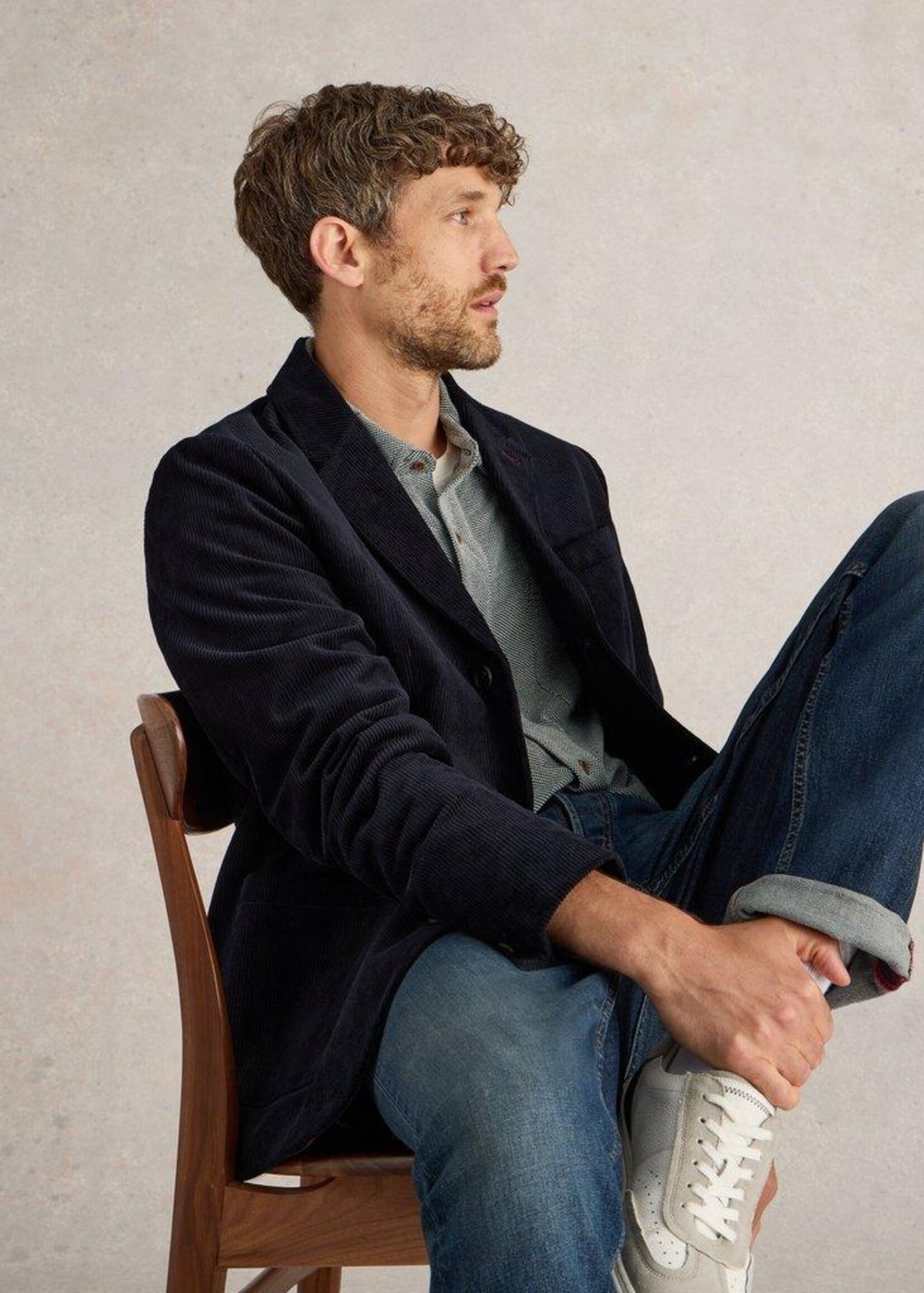 White Stuff White Stuff Kirkby Cord Blazer - Dark Navy