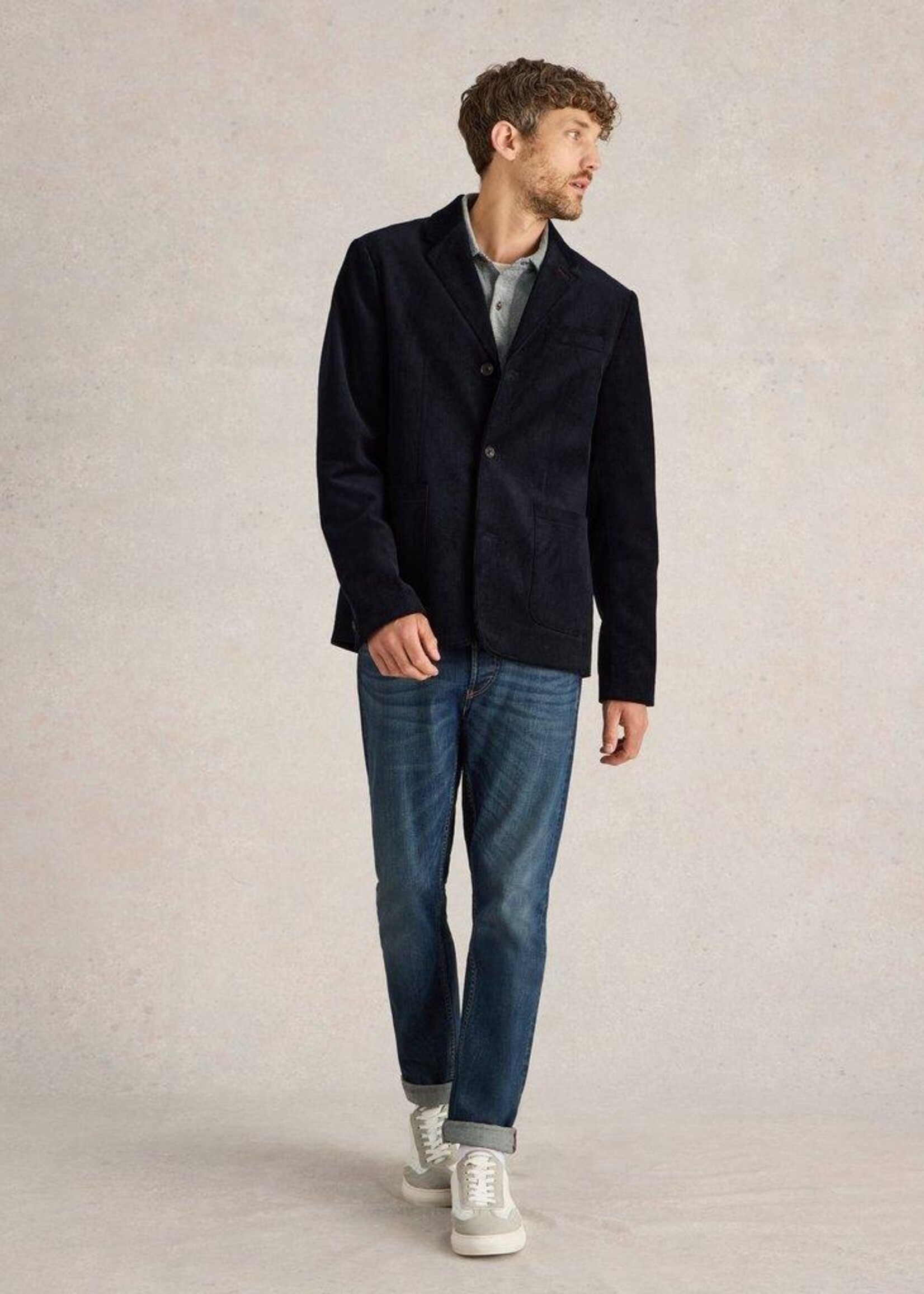 White Stuff White Stuff Kirkby Cord Blazer - Dark Navy