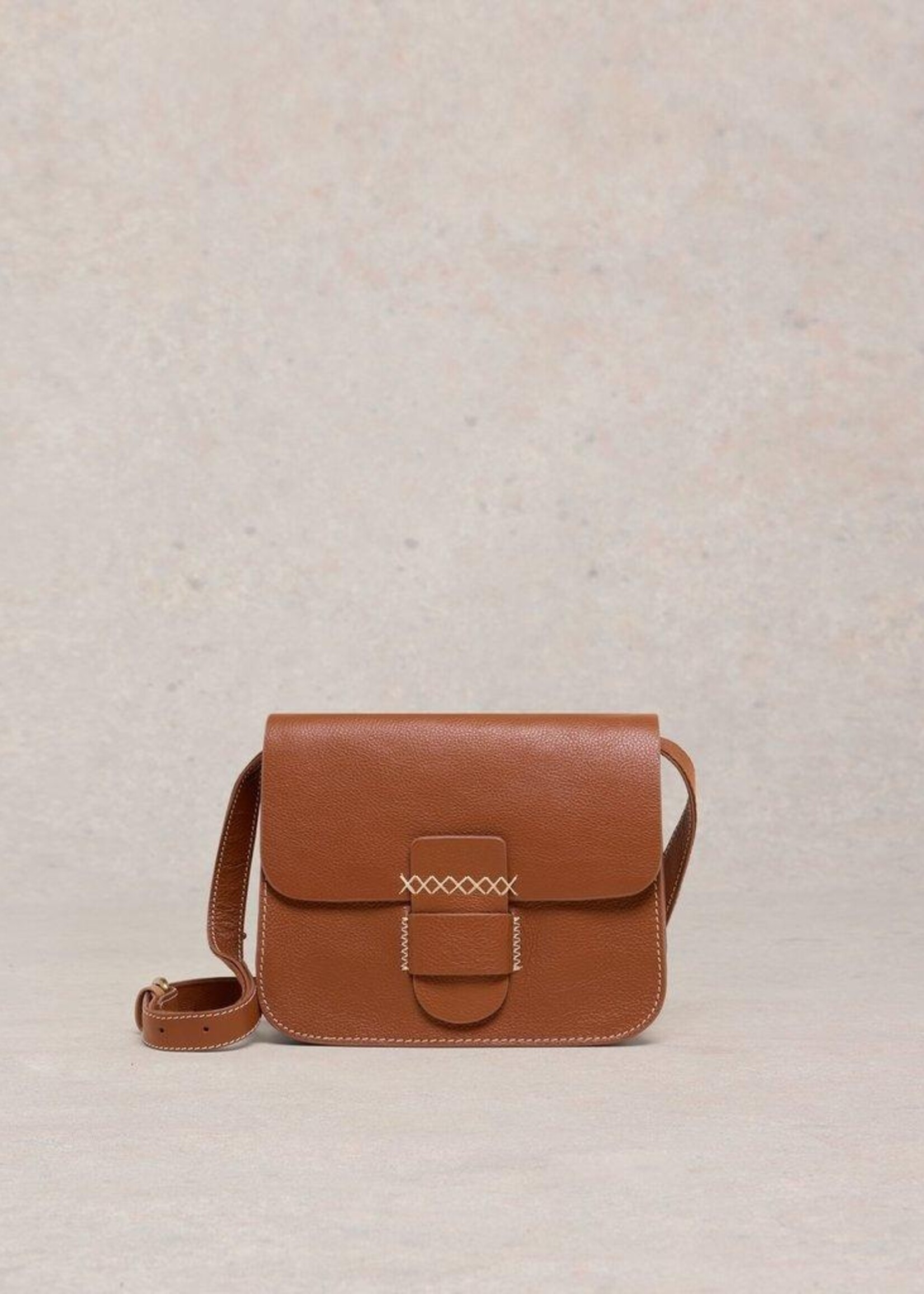 White Stuff White Stuff Evie Leather Satchel - Mid Tan