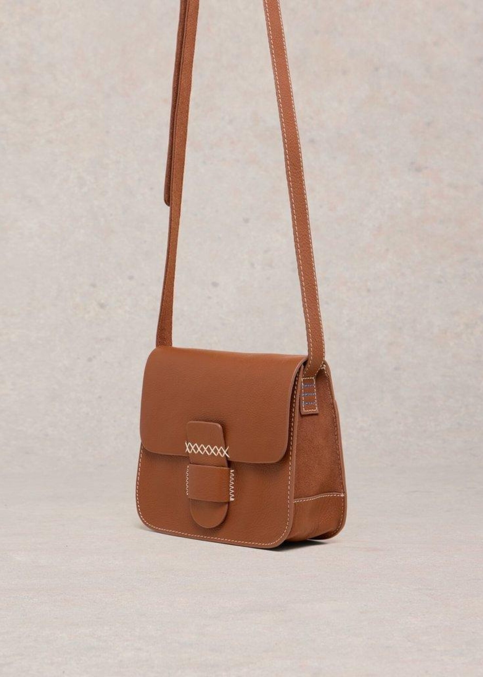 White Stuff White Stuff Evie Leather Satchel - Mid Tan