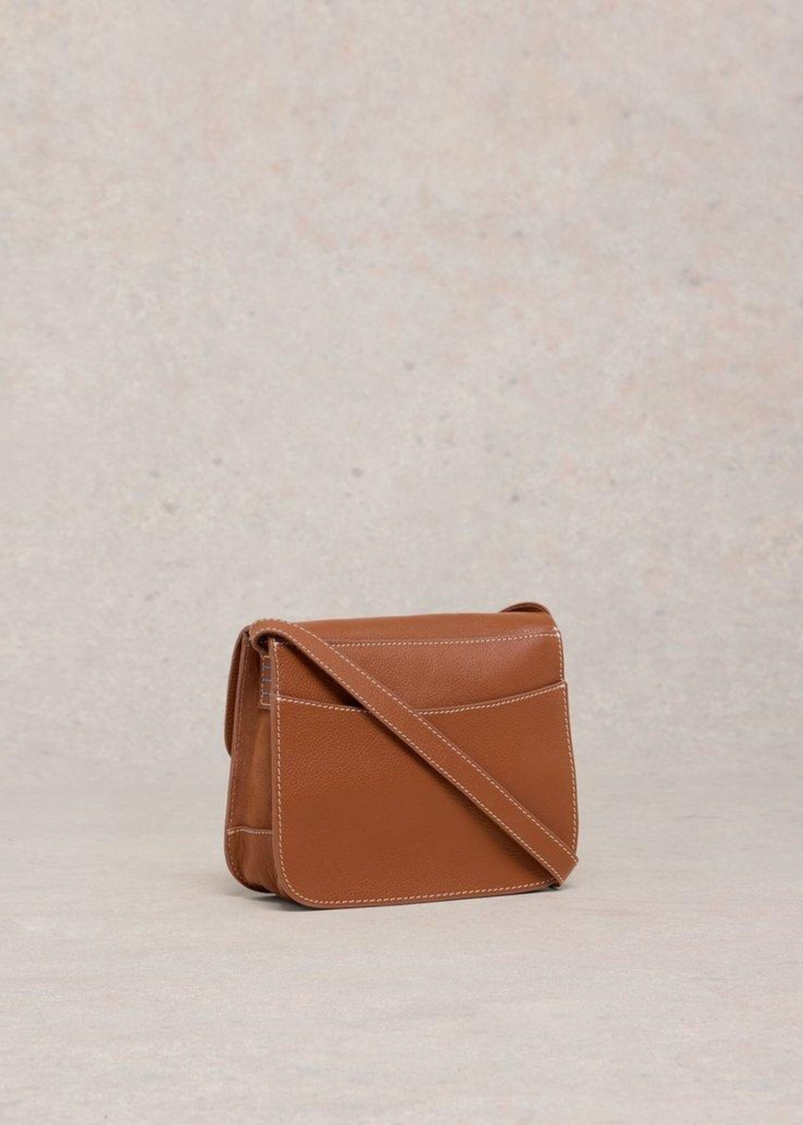 White Stuff White Stuff Evie Leather Satchel - Mid Tan