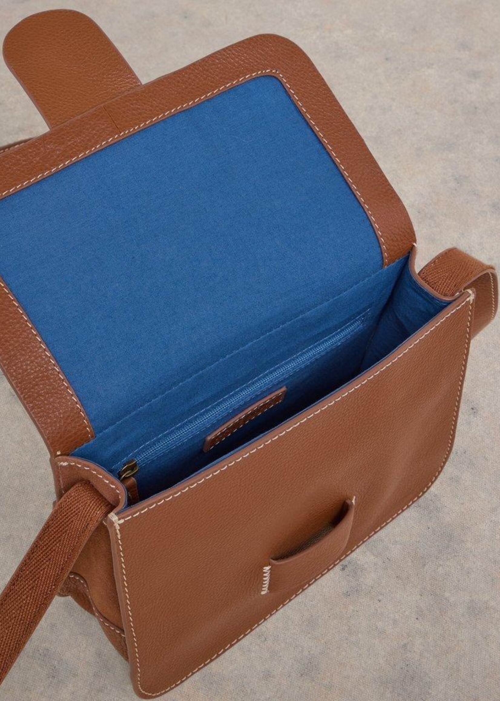 White Stuff White Stuff Evie Leather Satchel - Mid Tan