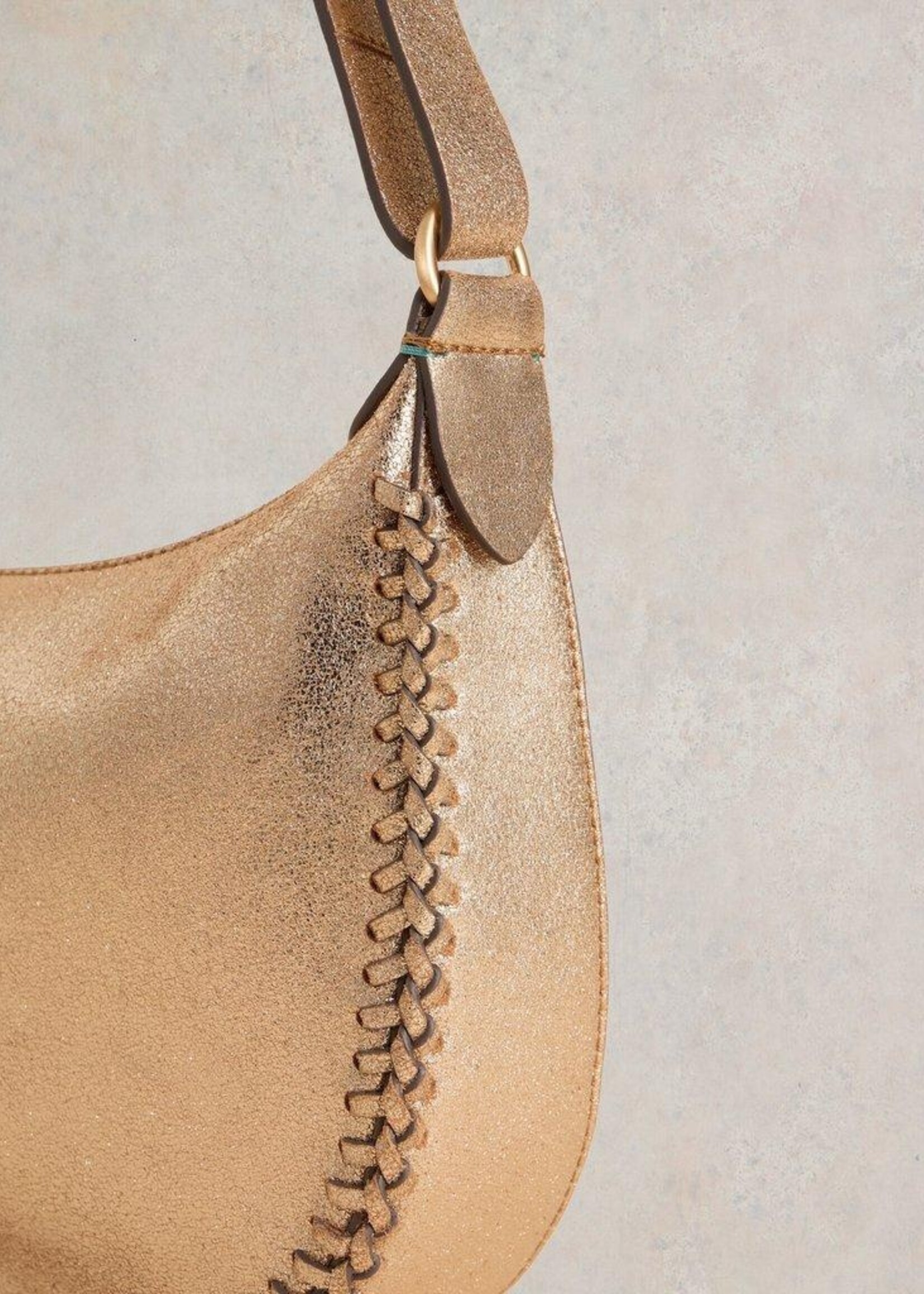 White Stuff White Stuff Suzie Swing Convertible Bag - Gold Metallic