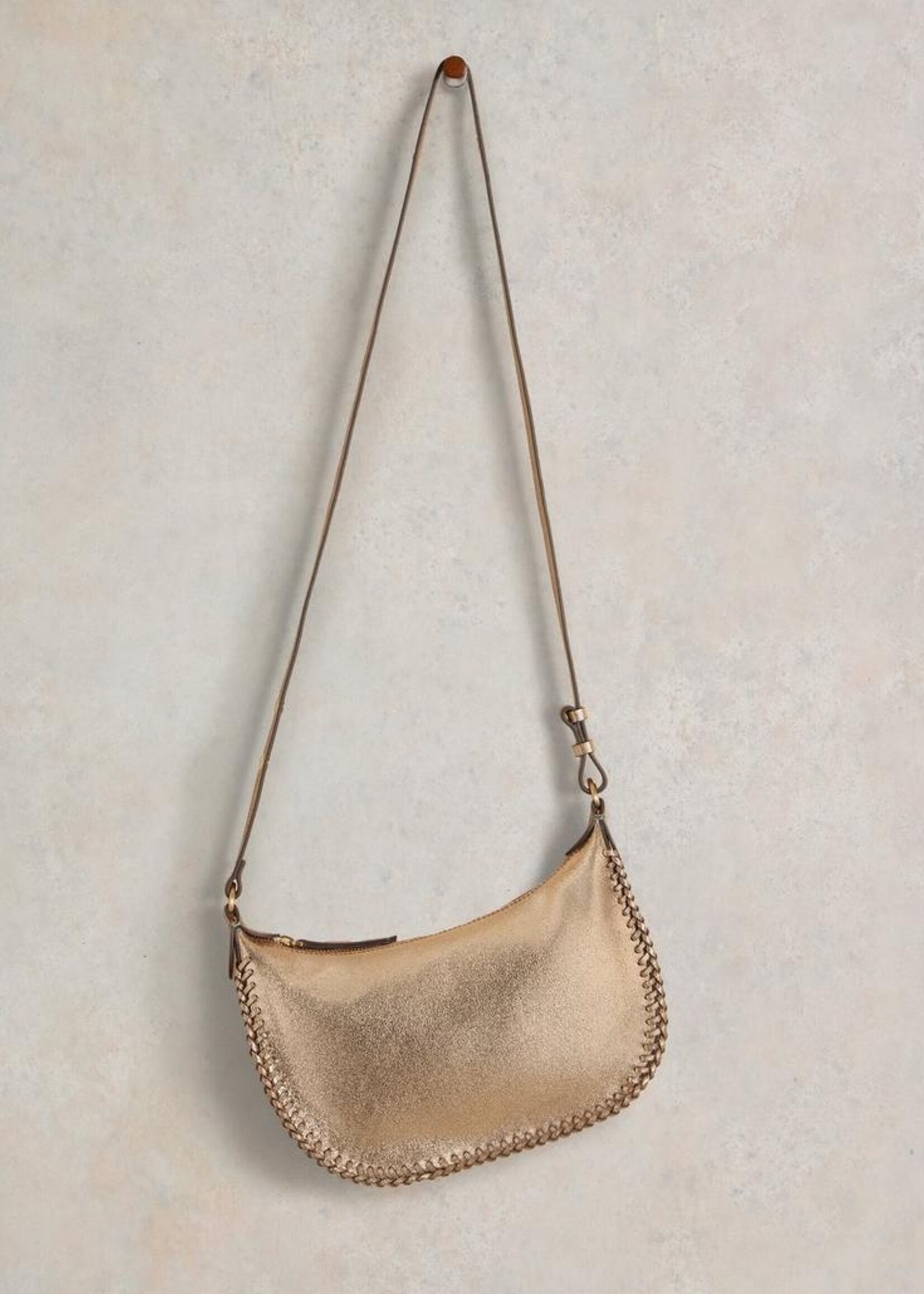 White Stuff White Stuff Suzie Swing Convertible Bag - Gold Metallic