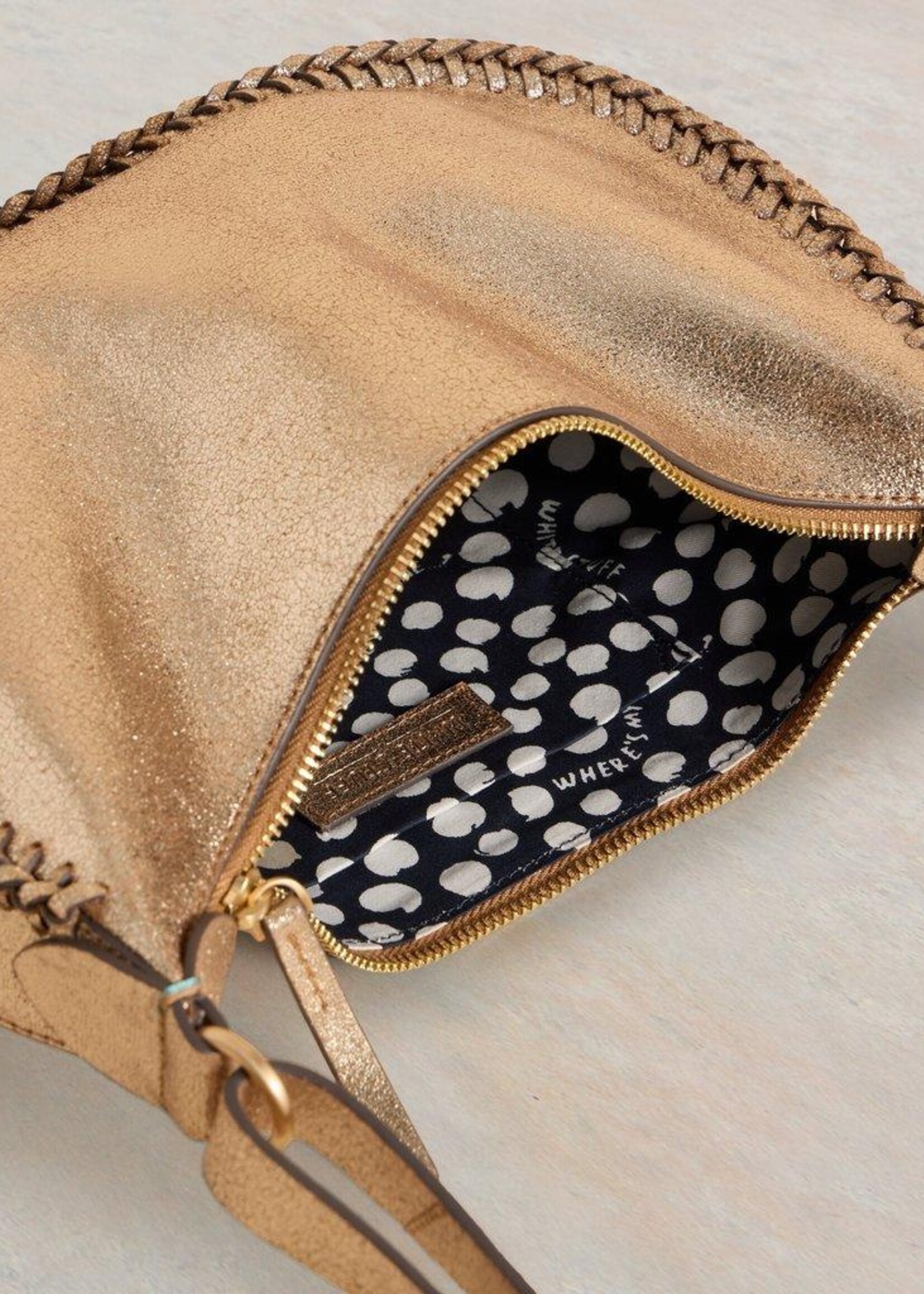 White Stuff White Stuff Suzie Swing Convertible Bag - Gold Metallic