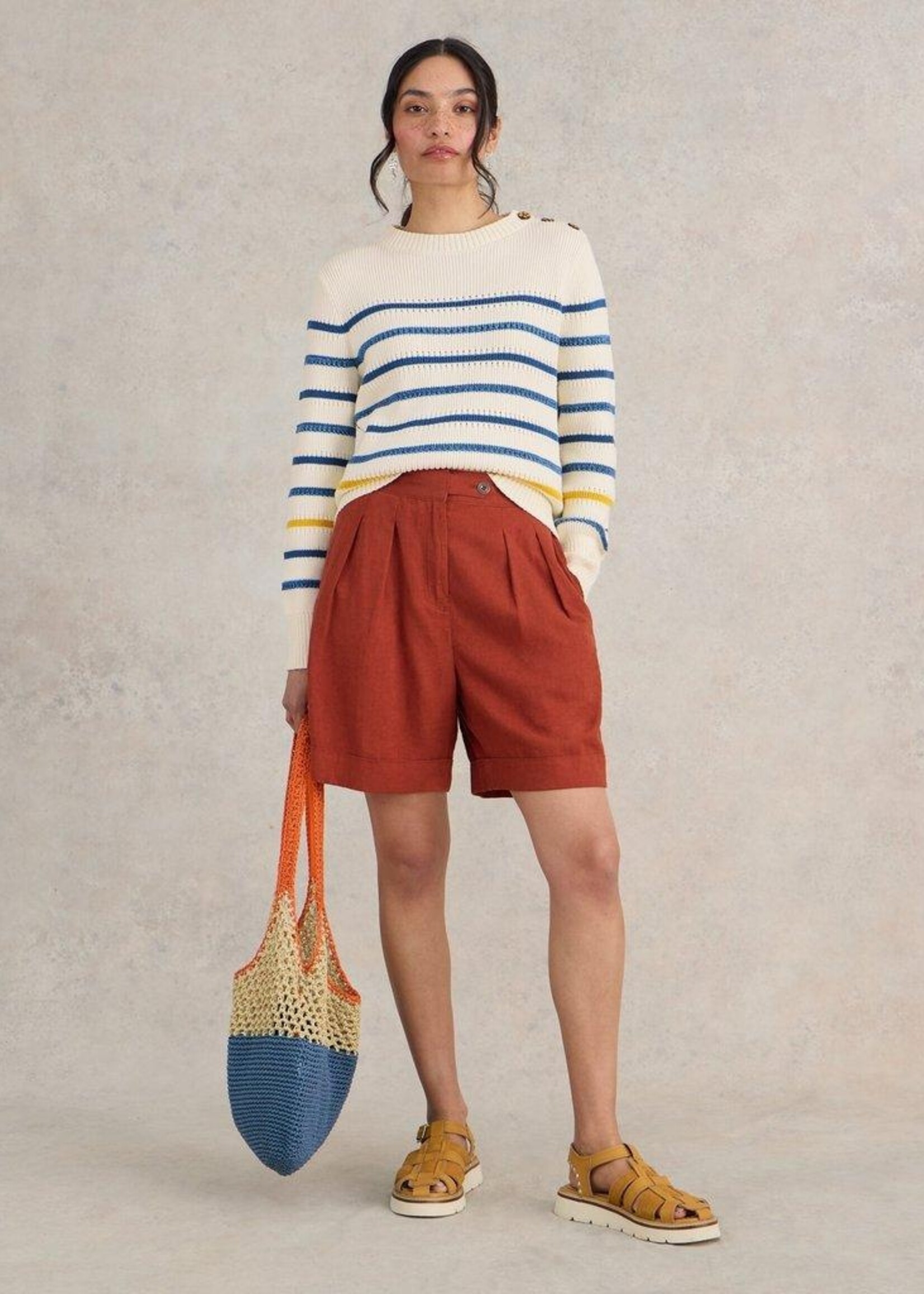 White Stuff White Stuff Ellie Stripe Jumper - Natural