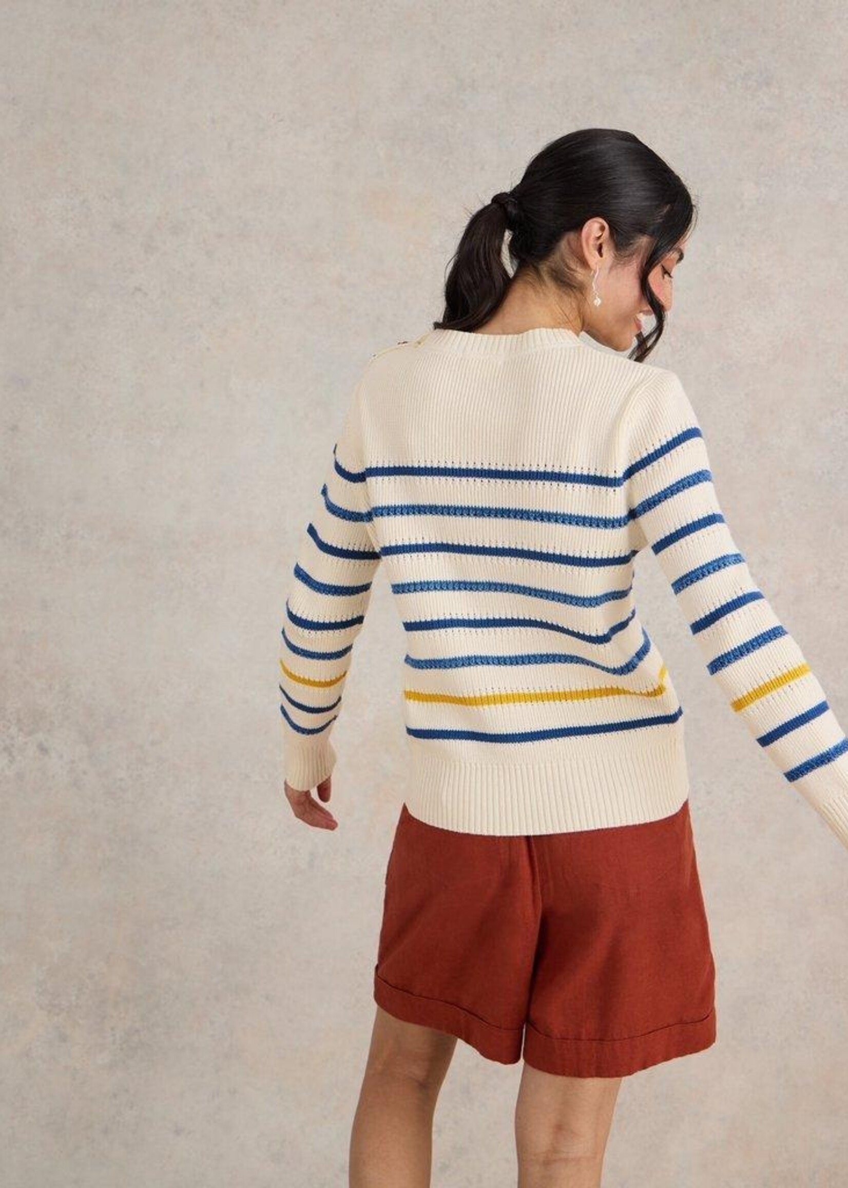 White Stuff White Stuff Ellie Stripe Jumper - Natural