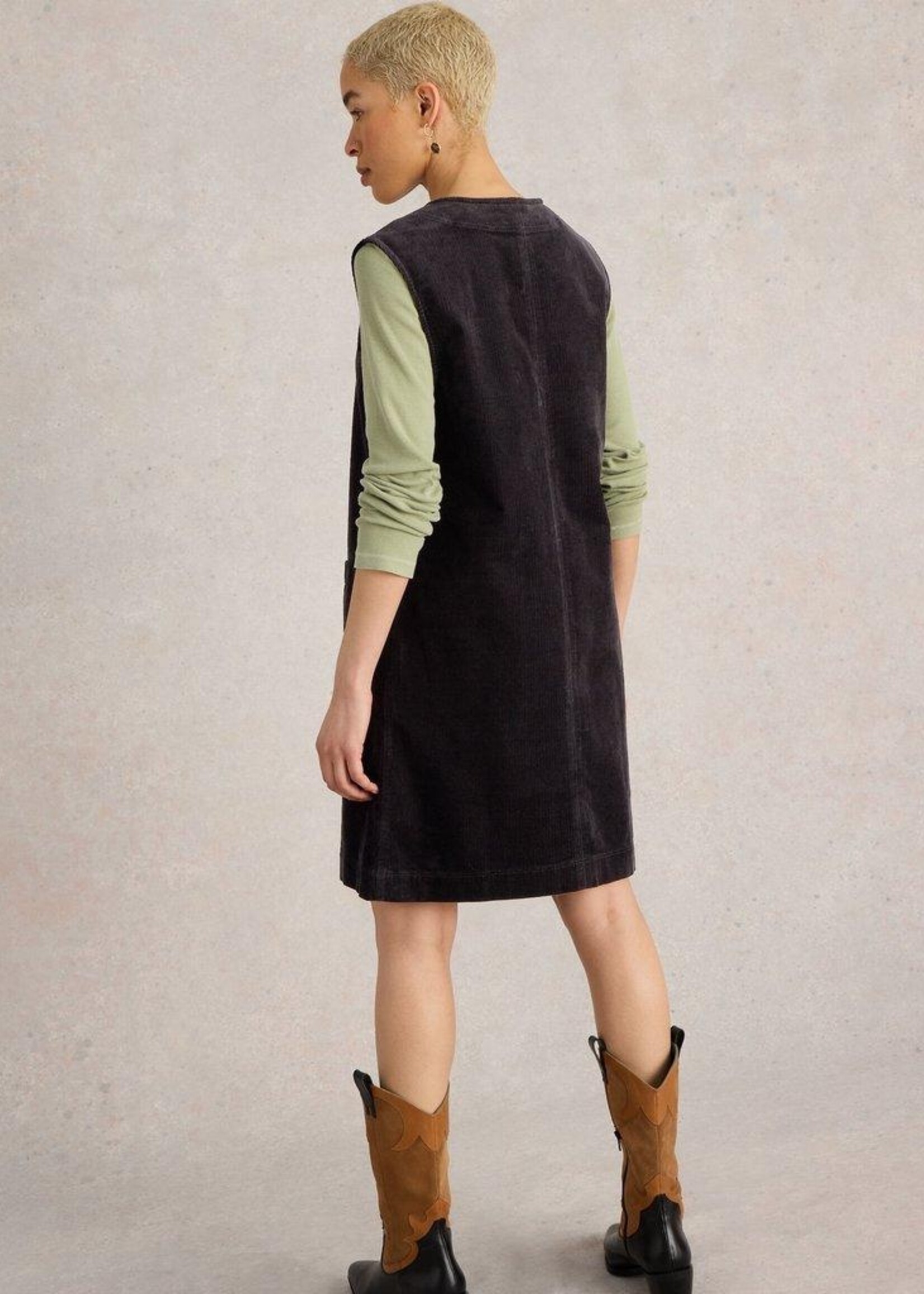 White Stuff White Stuff Maple Cord Pinafore - Black