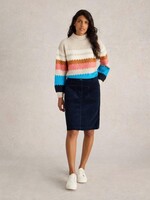 White Stuff White Stuff Melody Organic Cord Skirt - Dark Navy