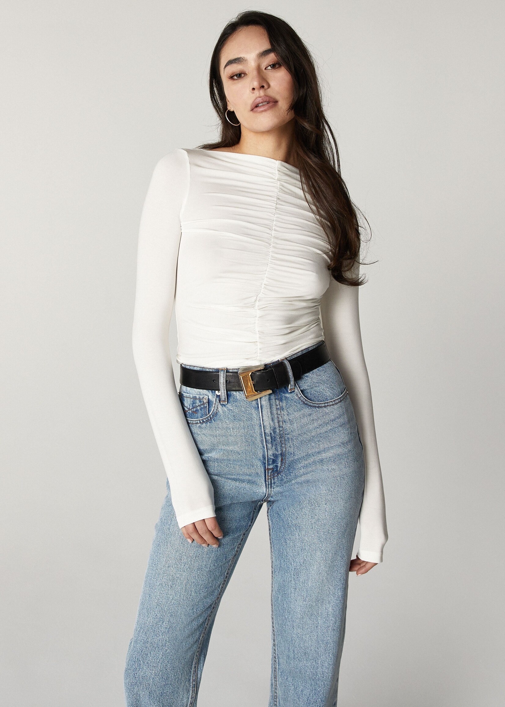Unpublished Unpublished Pantalon Droit Taille Haute Rae - Nostalgie