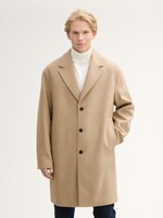 Tom Tailor Tom Tailor Relaxed Wool Coat - Foggy Beige Melange
