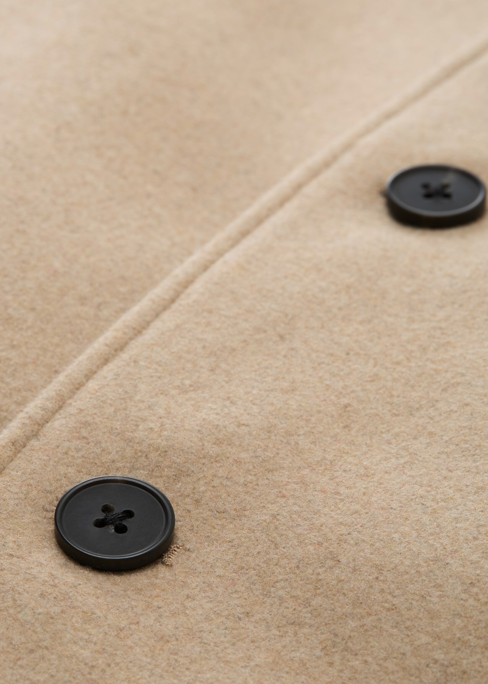 Tom Tailor Tom Tailor Relaxed Wool Coat - Foggy Beige Melange