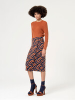 Surkana Surkana Jupe En Jacquard Croisé - Marron